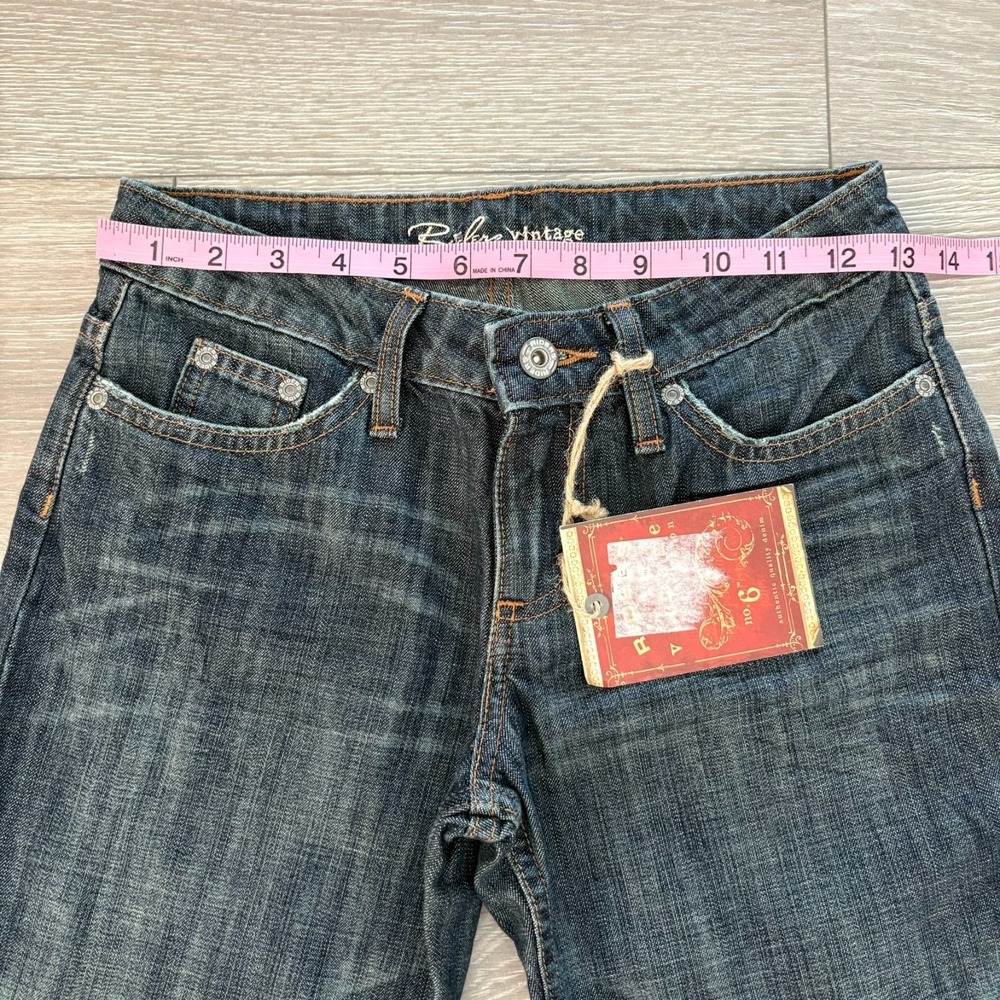 NWT‎ Riders by Lee Vintage Collection Navy Dark Wash Bootcut Jeans YST Size 12 - Picture 11 of 15
